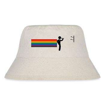 Rainbow Darter – Throw with Pride - Stanley/Stella recycelter Bucket Hat - Naturweiß - Vorne