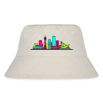 Kobe City Skyline Hafenturm Moderne Linienkunst - Stanley/Stella recycelter Bucket Hat - Naturweiß - Vorne