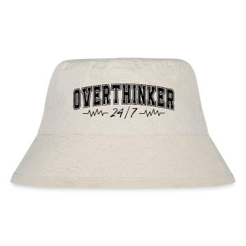 Overthinker 24/7 Motif Complicates Overthinkers - Stanley/Stella Recycled Bucket Hat - natural - Front
