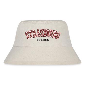 Straßburg gegründet 1986 - Stanley/Stella recycelter Bucket Hat - Naturweiß - Vorne