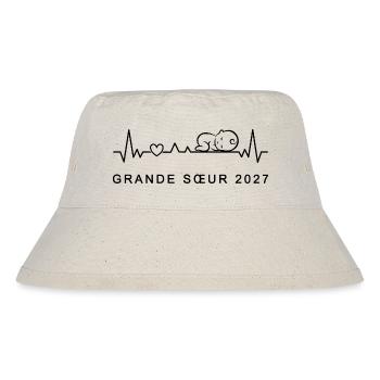 Future Grande Sœur 2027 - Bientôt Grande-Sœur - Stanley/Stella Recycled Bucket Hat - natural - Front