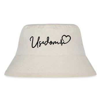 Usedom Herzschlag Ostsee Insel Usedom - Stanley/Stella recycelter Bucket Hat - Naturweiß - Vorne