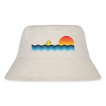 Vintage Rubber Duck Retro Duck Lover Duckie - Stanley/Stella recycelter Bucket Hat - Naturweiß - Vorne