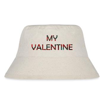 Valentinstag - Stanley/Stella recycelter Bucket Hat - Naturweiß - Vorne