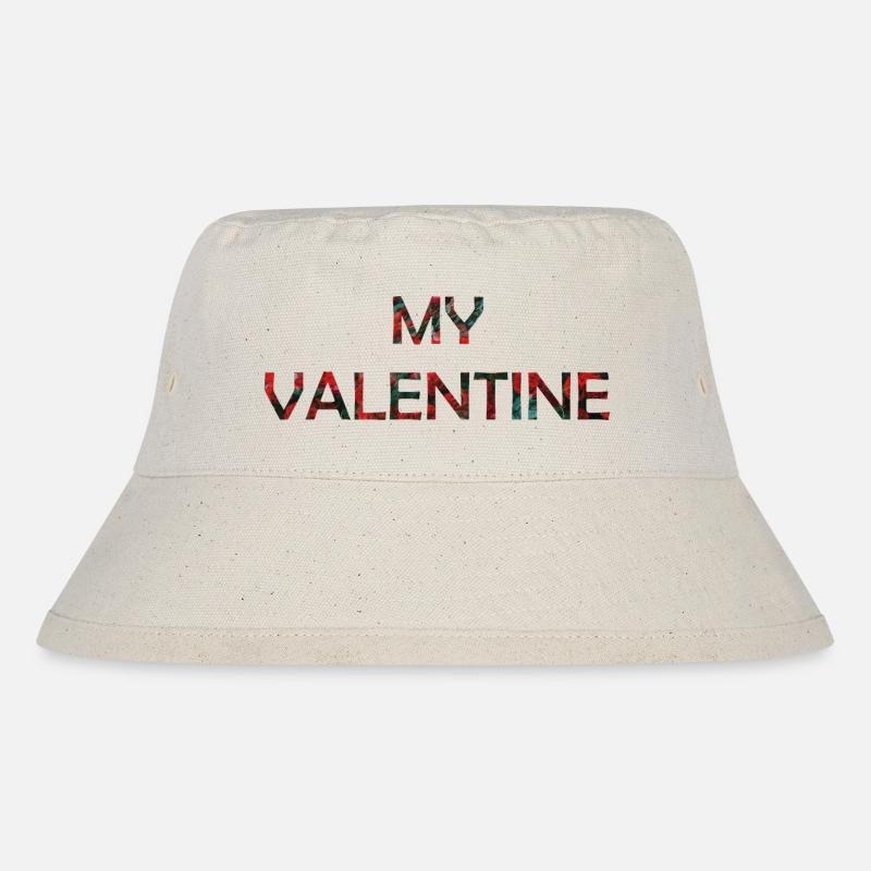 Valentine’s Day - Stanley/Stella Recycled Bucket Hat - natural