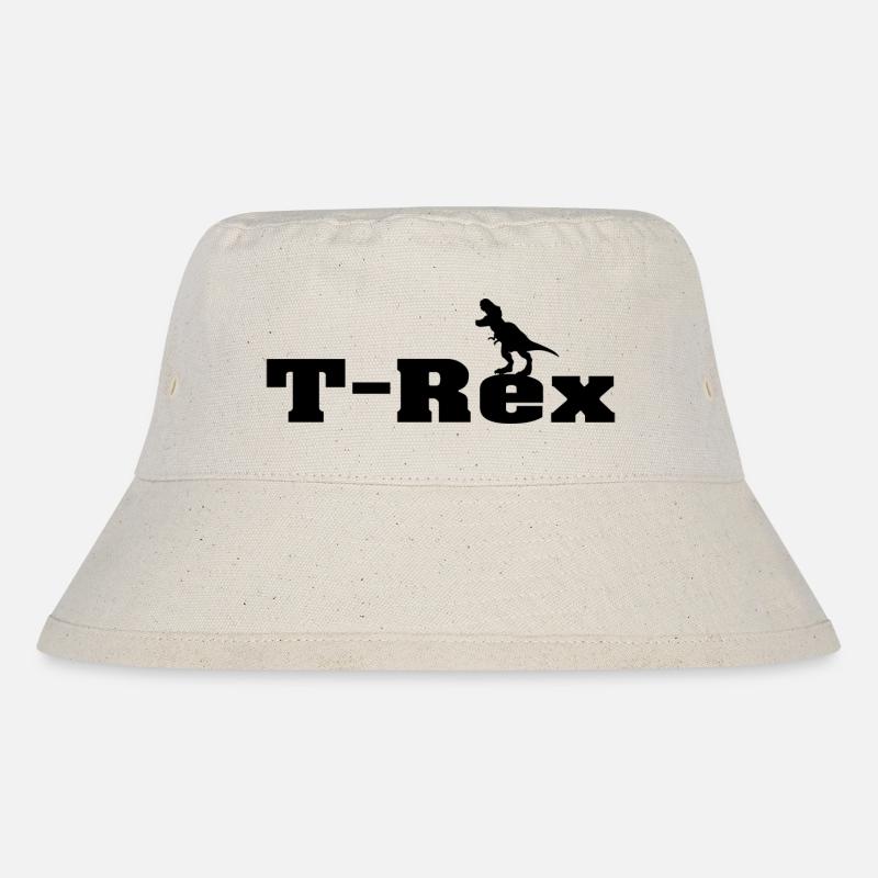 T Rex - Stanley/Stella Recycled Bucket Hat - natural