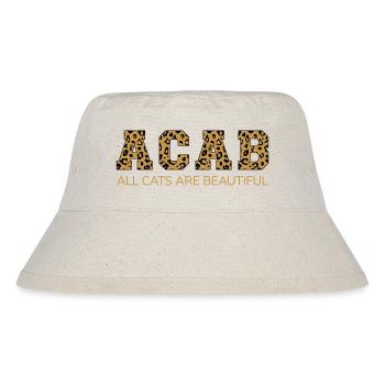 ACAB All Cats Are Beautiful - Stanley/Stella recycelter Bucket Hat - Naturweiß - Vorne