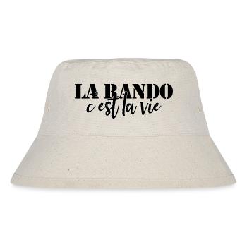 Wandern ist Leben. Humor, Leidenschaft, Wandern - Stanley/Stella recycelter Bucket Hat - Naturweiß - Vorne