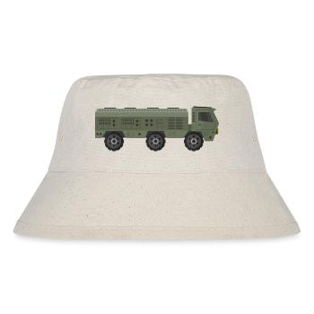 Militär-LKW - Stanley/Stella recycelter Bucket Hat - Naturweiß - Vorne