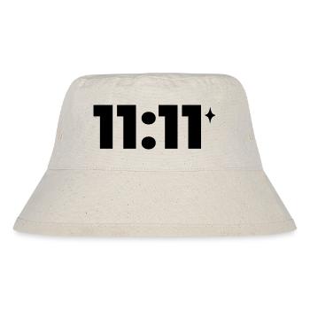 11:11 ✦ Minimal Shirt – Cosmic Aesthetic Design - Stanley/Stella recycelter Bucket Hat - Naturweiß - Vorne