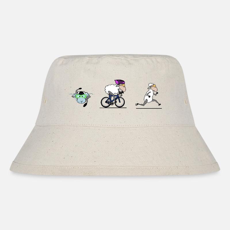 Triathlon - Stanley/Stella recycelter Bucket Hat - Naturweiß