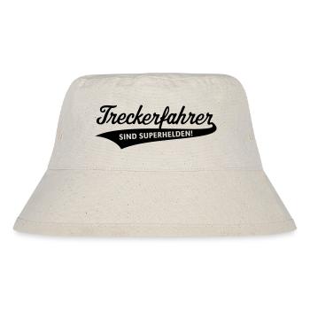 Treckerfahrer – Sind Superhelden! (Trecker / B) - Stanley/Stella recycelter Bucket Hat - Naturweiß - Vorne