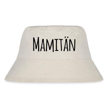 Mamitän Lustiges Wortspiel Kapitän Mama Anker - Stanley/Stella recycelter Bucket Hat - Naturweiß - Vorne