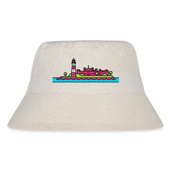 Plymouth City Skyline Smeaton's Tower Line Art - Stanley/Stella Recycled Bucket Hat - natural - Front