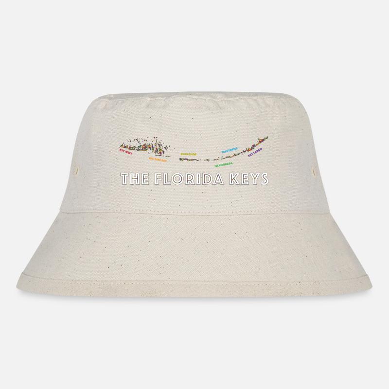 Der Stolz der Florida Keys - Stanley/Stella recycelter Bucket Hat - Naturweiß