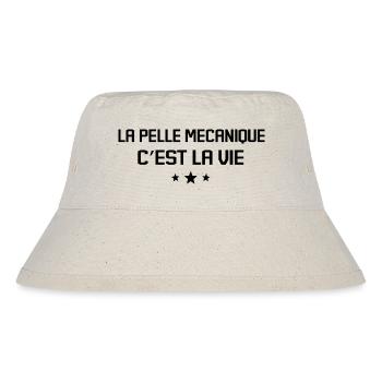 La pelle mécanique c est la vie - Bob recyclé Stanley/Stella - blanc naturel - Devant