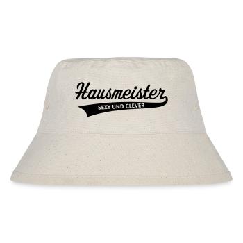 Hausmeister – Sexy Und Clever (Black) - Stanley/Stella recycelter Bucket Hat - Naturweiß - Vorne