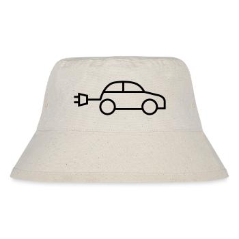 Elektroauto e-auto electric car - Stanley/Stella recycelter Bucket Hat - Naturweiß - Vorne