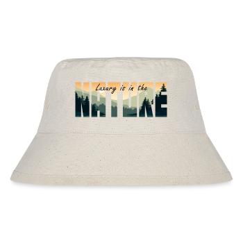 Luxury is in NATURE - Stanley/Stella Recycled Bucket Hat - natural - Front