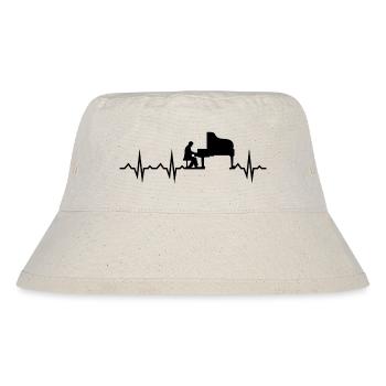 Klavier Musik Instrument - Stanley/Stella recycelter Bucket Hat - Naturweiß - Vorne