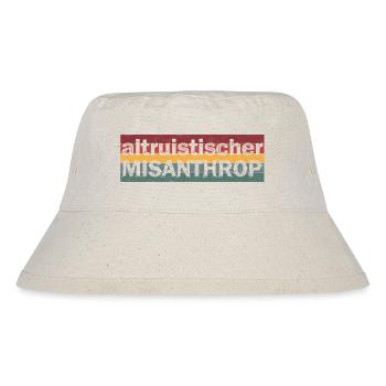 Altruistischer Misanthrop (Panorama) - Stanley/Stella recycelter Bucket Hat - Naturweiß - Vorne