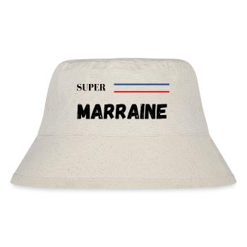 super marraine - t-shirt assorti - Bob recyclé Stanley/Stella - blanc naturel - Devant