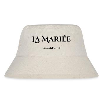The Bride Heart - Bride-to-be - Stanley/Stella Recycled Bucket Hat - natural - Front