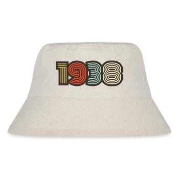 1938 Retro Jahrgang - Stanley/Stella recycelter Bucket Hat - Naturweiß - Vorne