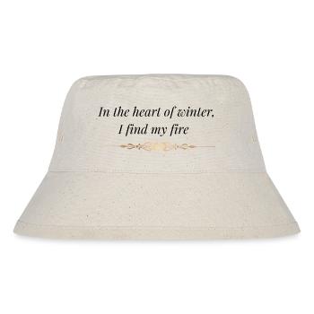 Winter Stärke Geschenk | Mitten im Winter habe ich... - Stanley/Stella recycelter Bucket Hat - Naturweiß - Vorne