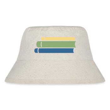 Stack of Books Colorful Flat Design - Stanley/Stella Recycled Bucket Hat - natural - Front