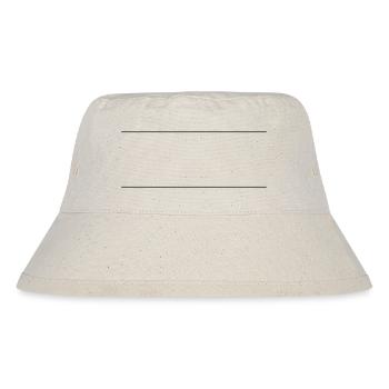 Line Strokes - Stanley/Stella Recycled Bucket Hat - natural - Front