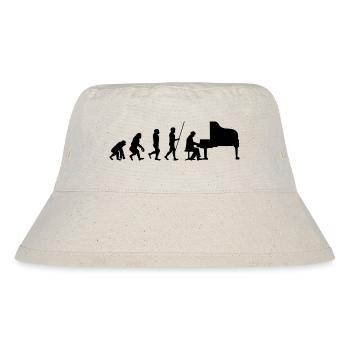 Klavier Musik Instrument - Stanley/Stella recycelter Bucket Hat - Naturweiß - Vorne