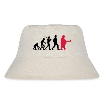 Fast Food Evolution - Stanley/Stella Recycled Bucket Hat - natural - Front