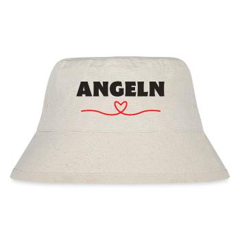 Angeln Angler Fischer - Stanley/Stella recycelter Bucket Hat - Naturweiß - Vorne
