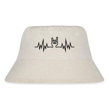 HeavyMetalHandSign - Stanley/Stella Recycled Bucket Hat - natural - Front