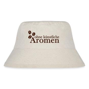Kaffee Kaffeetasse natürlicher Kaffeetrinker - Stanley/Stella recycelter Bucket Hat - Naturweiß - Vorne