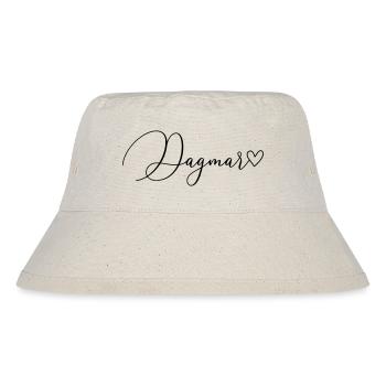 Dagmar Name Vorname Mädchen - Stanley/Stella recycelter Bucket Hat - Naturweiß - Vorne