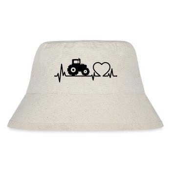 Tractor Heartbeat Farmer - Stanley/Stella Recycled Bucket Hat - natural - Front