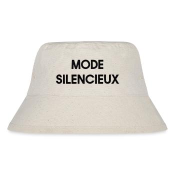 Silent Mode – Minimalism & Modern Calm - Stanley/Stella Recycled Bucket Hat - natural - Front