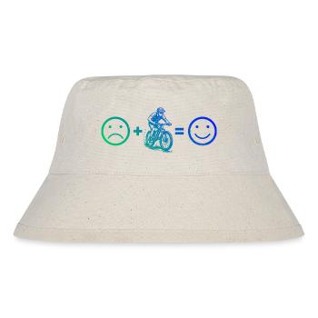 Simple mountain bike timeless design - Stanley/Stella Recycled Bucket Hat - natural - Front