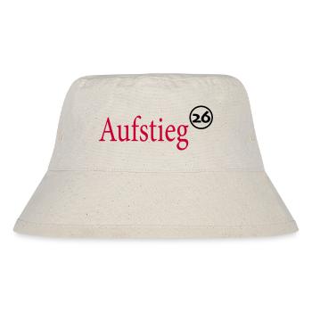Aufsteiger 2026 Aufstieg - Stanley/Stella recycelter Bucket Hat - Naturweiß - Vorne