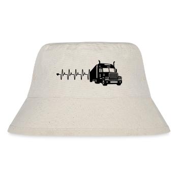 Lkw herzfrequenz - Stanley/Stella recycelter Bucket Hat - Naturweiß - Vorne
