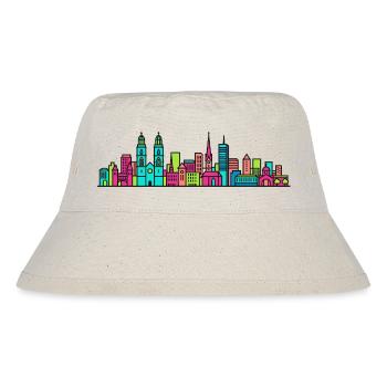 Zurich City Skyline Grossmunster Modern Art - Stanley/Stella Recycled Bucket Hat - natural - Front