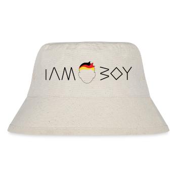 I am a German boy - Stanley/Stella recycelter Bucket Hat - Naturweiß - Vorne