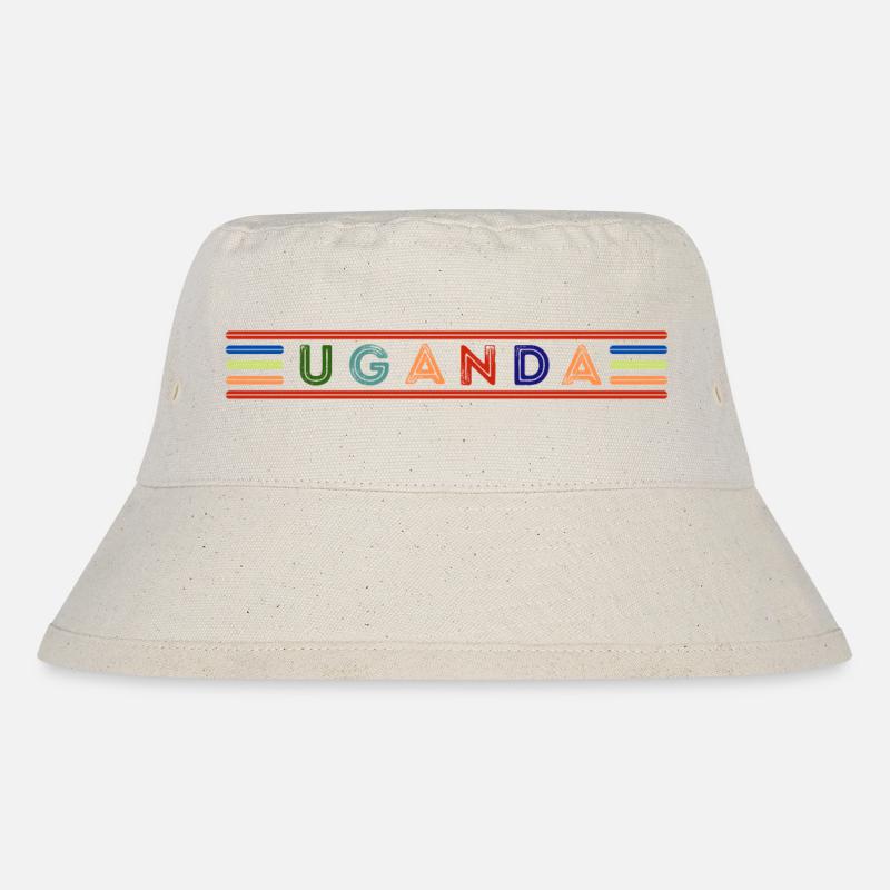 UGANDA - Stanley/Stella recycelter Bucket Hat - Naturweiß