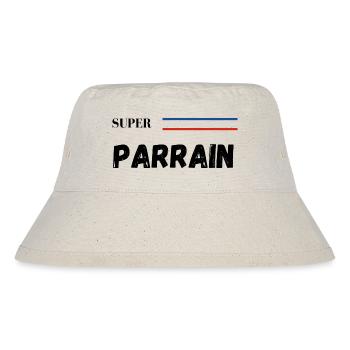 super parrain - t-shirt assorti - Bob recyclé Stanley/Stella - blanc naturel - Devant
