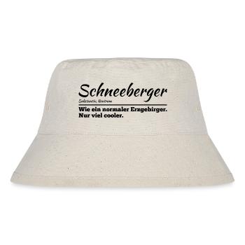 Schneeberg cool Erzgebirge - Stanley/Stella recycelter Bucket Hat - Naturweiß - Vorne