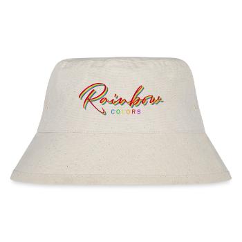 rainbow colors - Stanley/Stella recycelter Bucket Hat - Naturweiß - Vorne