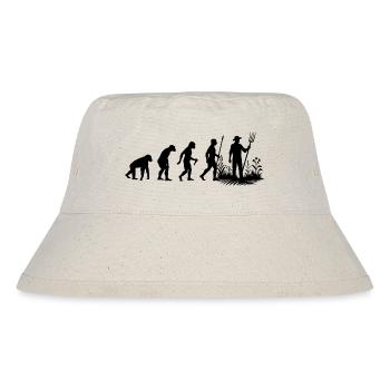 Farmer-Evolution - Stanley/Stella recycelter Bucket Hat - Naturweiß - Vorne