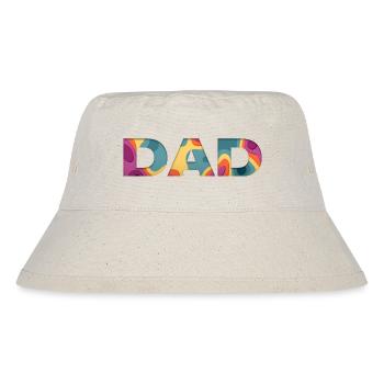 DAD Shirt / Familie Partnerlook - Stanley/Stella recycelter Bucket Hat - Naturweiß - Vorne